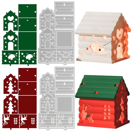 7 Stück Silikonformen Gießformen Häuser, 3D Silikonform Haus Gießformen Silikon Weihnachten Gießform Häuser mit Baum Elch Gips zum Gießen Silikonform Kerzenhalter Gießform Weihnachten für Handwerk (C) 7 Stück Silikonformen Gießformen Häuser, 3D Silikonform Haus Gießformen Silikon Weihnachten Gießform Häuser mit Baum Elch Gips zum Gießen Silikonform Kerzenhalter Gießform Weihnachten für Handwerk (C) von Nexoria
