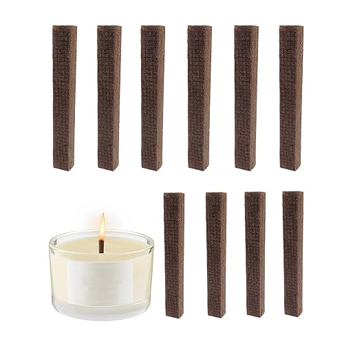 Dauerdocht Für Wachsfresser, 10 Stück DIY Ersatzdocht Kerzendocht Schmelzfeuers Für Kerzenreste Outdoor Dauerhaft Kerzendocht DIY Kerzenfresser Dauerdocht Holzfaser Für Outdoor Kerzen (10×10×90㎜) Dauerdocht Für Wachsfresser, 10 Stück DIY Ersatzdocht Kerzendocht Schmelzfeuers Für Kerzenreste Outdoor Dauerhaft Kerzendocht DIY Kerzenfresser Dauerdocht Holzfaser Für Outdoor Kerzen (10×10×90㎜) von Nexoria