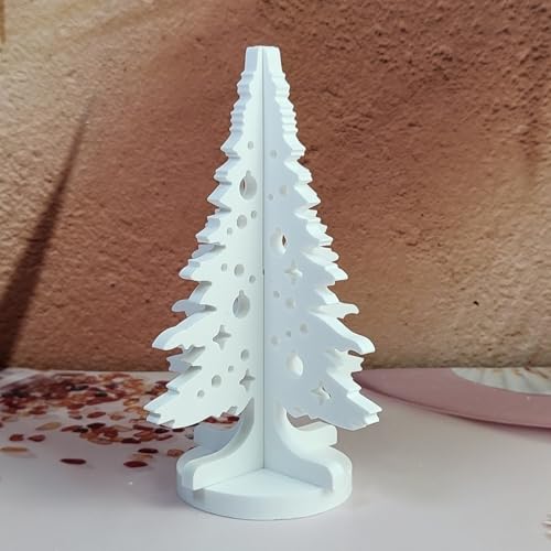Nexoria Silikonformen Gießformen Weihnachtskerzenhalter Für DIY Tannenbaum-Motive Aus Lebensmittelechtem Silikon - Ideal Für Kerzenherstellung Gips Epoxidharz (Baum) von Nexoria