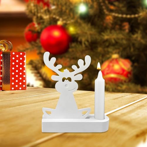 Silikonform Weihnachten, Elch Silikonformen Gießformen Weihnachten Silikonform Kerzenhalter mit Sockel Silikonform Elch Kerzenformen zum Gießen Elch Giessformen Silikon Gießform Weihnachten (A) von Nexoria