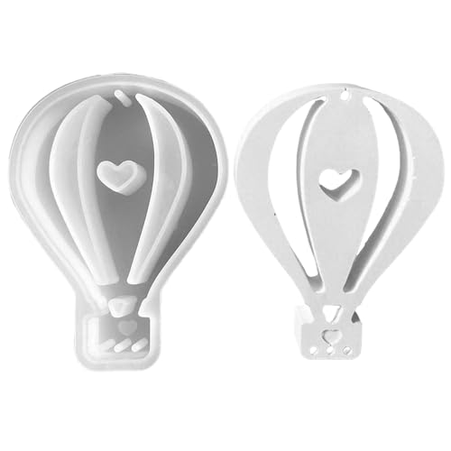 Silikonformen Gießformen Anhänger, Heißluftballon Silikonform Anhänger Silikonform Ballon mit Herz Gipsform zum Gießen Gießformen Silikon Sommer für Kerzen Gips von Nexoria