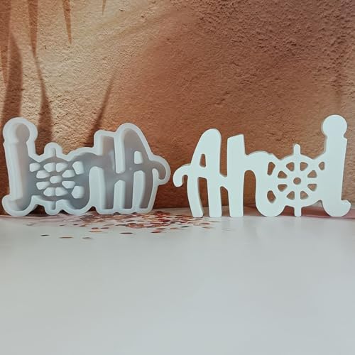 Silikonformen Gießformen Anker, 3D Silikonform Anker Gießformen Silikon Anker Gipsform zum Gießen Gießform Anker Giessform Silikon Gießform Frühling Weihnachten für Gips Kerzen (G) von Nexoria