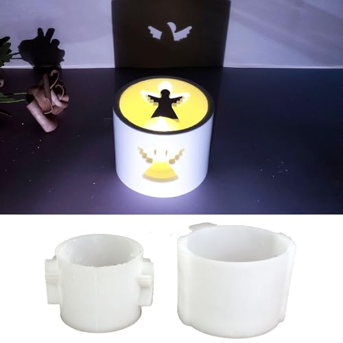 Silikonformen Gießformen Engel, 2 Stück Silikonform Engel Silikonform Kerzenhalter Giessformen Silikon Silikon form Teelichthalter Gieß form Kerzenhalter Silikonformen Weihnachten von Nexoria