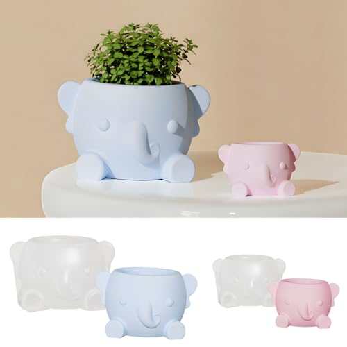 Silikonformen Gießformen Frühling, 2 Stück Silikonform Kerzenhalter Vase Gießformen Silikon Rund Gipsform zum Gießen Silikonform Dose Schale Silikon form Vase für Kerzenhalter Blumentöpfe (A) von Nexoria