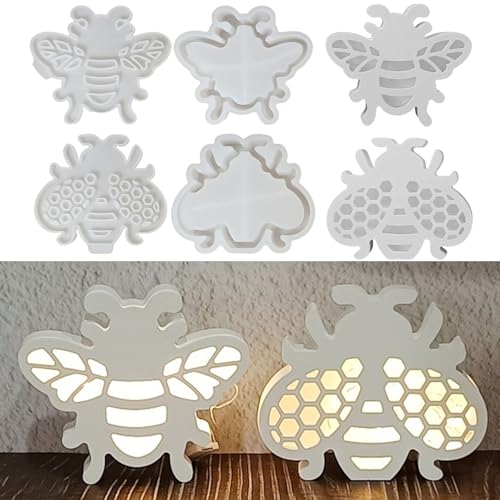 Silikonformen Gießformen Frühling, 4 Stück Bienen Silikonform Frühling Gießformen Silikon Frühling Silikonform Biene Gipsformen zum Gießen Gießform Kerzenhalter Silikon form Einschieber für 3D Handwer Silikonformen Gießformen Frühling, 4 Stück Bienen Silikonform Frühling Gießformen Silikon Frühling Silikonform Biene Gipsformen zum Gießen Gießform Kerzenhalter Silikon form Einschieber für 3D Handwer von Nexoria