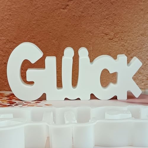 Silikonformen Gießformen Glück, Glück Silikonform Buchstaben Gießformen Silikon Glück Gipsform zum Gießen Wort Kerzenform Giessform Silikon Muttertags für Gips Kerzen Silikonformen Gießformen Glück, Glück Silikonform Buchstaben Gießformen Silikon Glück Gipsform zum Gießen Wort Kerzenform Giessform Silikon Muttertags für Gips Kerzen von Nexoria