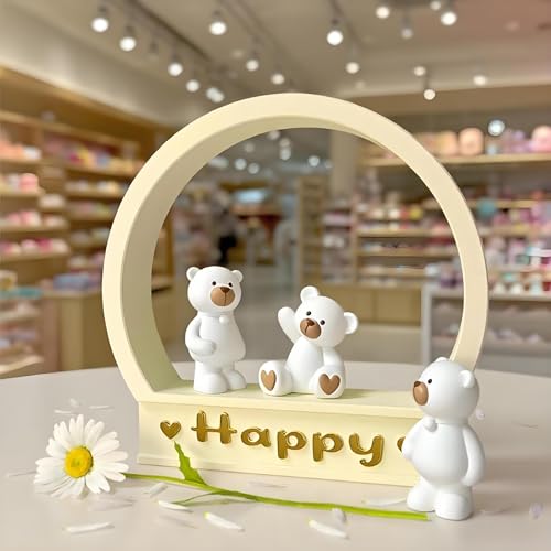 Silikonformen Gießformen Häuser, 3D Silikonform Herz Gipsform zum Gießen Gießformen Silikon Herz Silikon Gießform Frühling Weihnachten für Gips Kerzen (D) von Nexoria
