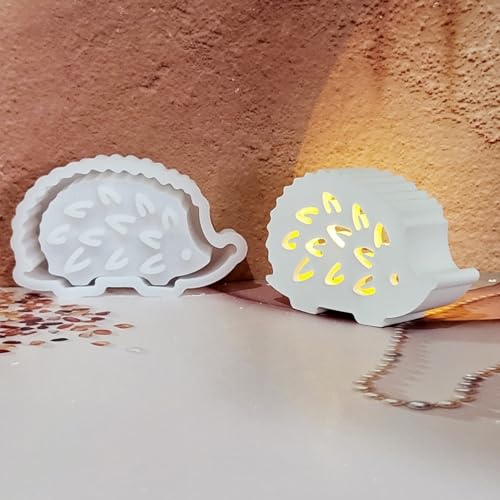 Silikonformen Gießformen Herbst, 3D Silikonform Herbst Pliz Igel Silikonform Kerzenhalter Gießformen Silikon Pliz Igel Gipsformen zum Gießen Gießform Kerzenhalter Gießform Herbst für DIY (B) von Nexoria