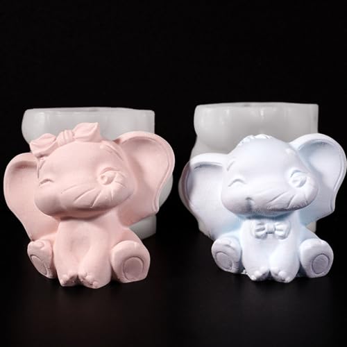 Silikonformen Gießformen Kerzen, 2 Stück Elefant Kerzenformen Silikon Silikonform Tier mit Schleifen Kerzenformen zum Gießen Gießformen Kerzen Formen Silikon für DIY Kerzen Silikonformen Gießformen Kerzen, 2 Stück Elefant Kerzenformen Silikon Silikonform Tier mit Schleifen Kerzenformen zum Gießen Gießformen Kerzen Formen Silikon für DIY Kerzen von Nexoria
