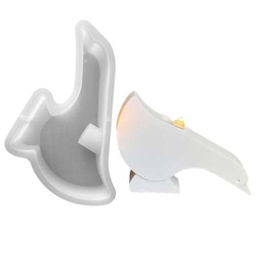 Silikonformen Gießformen Kerzenhalter, Ente Silikonform Kerzenhalter Gießformen Silikon Tier Gipsform zum Gießen Tier Giessform Silikon Gießform Kerzenhalter für Stabkerzen Teelichter (B) von Nexoria