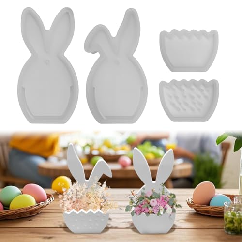 Silikonformen Gießformen Ostern, 2 Stück Silikonform Ostern Anhänger Silikonform Hase Anhänger Osterhase Gips zum Gießen Osterei Gießform Ostern Anhänger Giessform Silikon Ostern für Handwerk Silikonformen Gießformen Ostern, 2 Stück Silikonform Ostern Anhänger Silikonform Hase Anhänger Osterhase Gips zum Gießen Osterei Gießform Ostern Anhänger Giessform Silikon Ostern für Handwerk von Nexoria