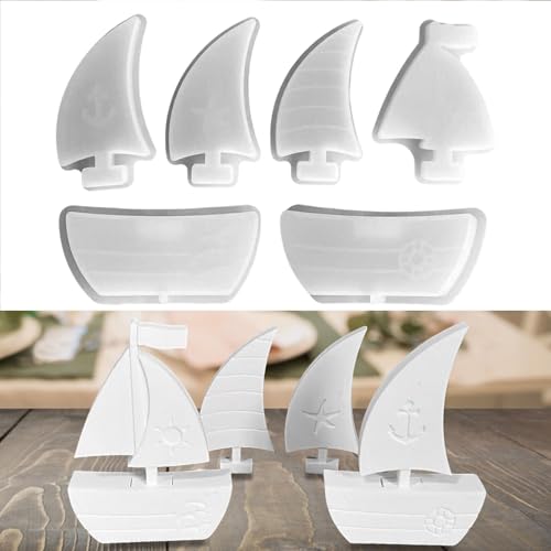Silikonformen Gießformen Segelboot, 6 Stück Maritime Silikonform Segelboot mit Anker Gießformen Silikon Segelboot Gipsformen zum Gießen Silikonform Sommer Maritime Giessform Silikon für Gips Kerzen Silikonformen Gießformen Segelboot, 6 Stück Maritime Silikonform Segelboot mit Anker Gießformen Silikon Segelboot Gipsformen zum Gießen Silikonform Sommer Maritime Giessform Silikon für Gips Kerzen von Nexoria