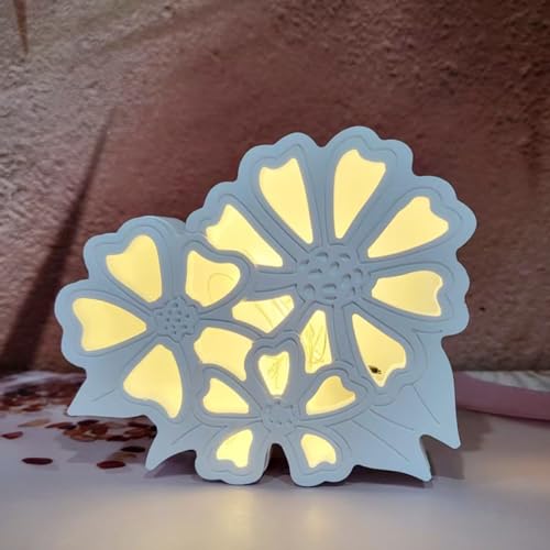 Silikonformen Gießformen Weihnachten, 2 Stück 3D Blumen Silikonform Weihnachten Gießformen Silikon Blumen Gipsformen Zum Gießen Gießform Weihnachten Kerzenform für 3D-Blumelicht Silikonformen Gießformen Weihnachten, 2 Stück 3D Blumen Silikonform Weihnachten Gießformen Silikon Blumen Gipsformen Zum Gießen Gießform Weihnachten Kerzenform für 3D-Blumelicht von Nexoria