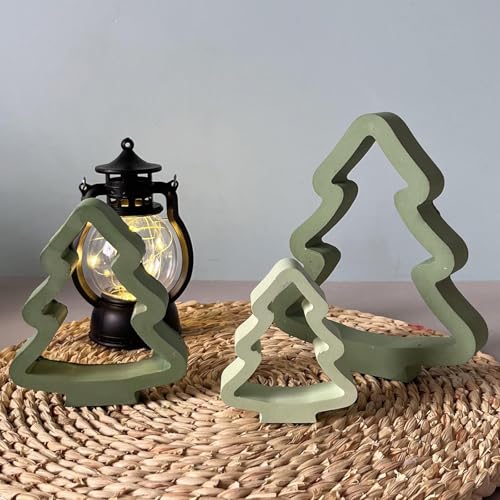 Silikonformen Gießformen Weihnachten, 3 Stück Silikonform Weihnachtsbaum Silikonform Tannenbaum Gips zum Gießen Gießformen Silikon Weihnachten Baum Silikonformen Weihnachten für Kerzen Gips (A) von Nexoria