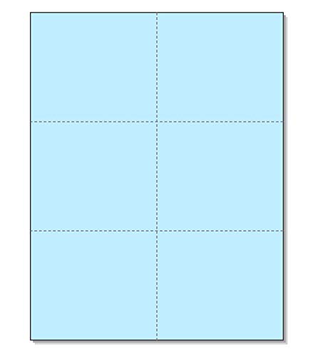 Laser Drucker blanko perforiert Karten 6 bis Pro Seite, 200 Blatt, 1200 Karten blau Laser Drucker blanko perforiert Karten 6 bis Pro Seite, 200 Blatt, 1200 Karten blau von Next Day Labels