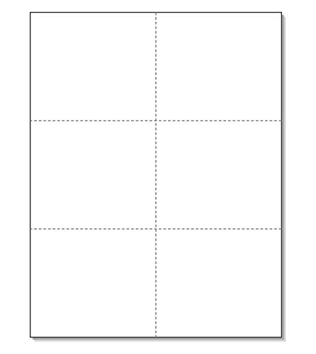 Laser Drucker blanko perforiert Karten 6 bis Pro Seite, 200 Blatt, 1200 Karten weiß Laser Drucker blanko perforiert Karten 6 bis Pro Seite, 200 Blatt, 1200 Karten weiß von Next Day Labels