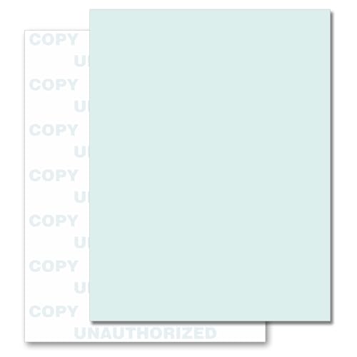 Mehrzweck-Sicherheitspapier für Laser- oder Tintenstrahldrucker, unbeautoriert, 22,86 x 27,9 cm Pack of 50 Sheets Green von Next Day Labels