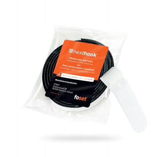 NextHook Klettband für Fliegengitter Klettverschluss Klebeband von NextHook