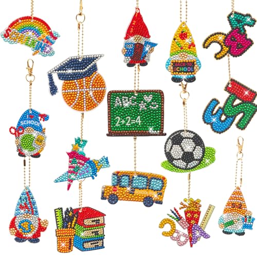 Nexum 15stk Diamond Painting Schlüsselanhänger Einschulung Deko Diamond Painting DIY Set für Erwachsene Diamantmalerei Anhänger Klein Schultüte Bastelset Nexum 15stk Diamond Painting Schlüsselanhänger Einschulung Deko Diamond Painting DIY Set für Erwachsene Diamantmalerei Anhänger Klein Schultüte Bastelset von Nexum