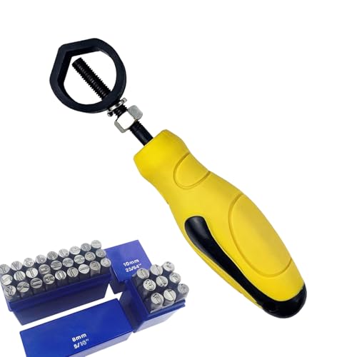 Metall -Stempelwerkzeug, Komfortabler Und Sicherer Griffmeißelhalter, Punchhalter -Werkzeug, Erhöhter Produktivitätssicherheitsgriff Lederpunsch Mit Gelbem Gummi Griff, Sicherheitshalter -Markierung P Metall -Stempelwerkzeug, Komfortabler Und Sicherer Griffmeißelhalter, Punchhalter -Werkzeug, Erhöhter Produktivitätssicherheitsgriff Lederpunsch Mit Gelbem Gummi Griff, Sicherheitshalter -Markierung P von Nexusectar