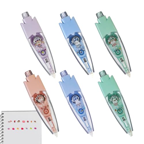 Nexusectar Dekorativer Stift | Dekorative Marker für Scrapbooking, sechs nachfüllbare Textmarker für Kinder, ideal für kreatives Tagebuch, Scrapbooking, Kunstprojekte, Planer, Dekorationen Nexusectar Dekorativer Stift | Dekorative Marker für Scrapbooking, sechs nachfüllbare Textmarker für Kinder, ideal für kreatives Tagebuch, Scrapbooking, Kunstprojekte, Planer, Dekorationen von Nexusectar
