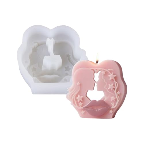 Nexusectar Kerzenformen,Paar Fondantform - Silikon Bastelromantische Deko Gießformen Für Aromatherapie Kerzen Schokolade Nexusectar Kerzenformen,Paar Fondantform - Silikon Bastelromantische Deko Gießformen Für Aromatherapie Kerzen Schokolade von Nexusectar