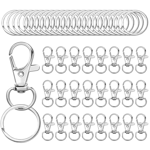 Schlüsselbund -Clip -Haken, Schlüsselbund -Clip -Haken Hummerklauenverschluss, 50x Drehschütze, Metalldrahtverschlusshaken, Keychain -Handwerksvorräte, Keyring, Schmuckherstellung, Handwerkshandwerk Schlüsselbund -Clip -Haken, Schlüsselbund -Clip -Haken Hummerklauenverschluss, 50x Drehschütze, Metalldrahtverschlusshaken, Keychain -Handwerksvorräte, Keyring, Schmuckherstellung, Handwerkshandwerk von Nexusectar