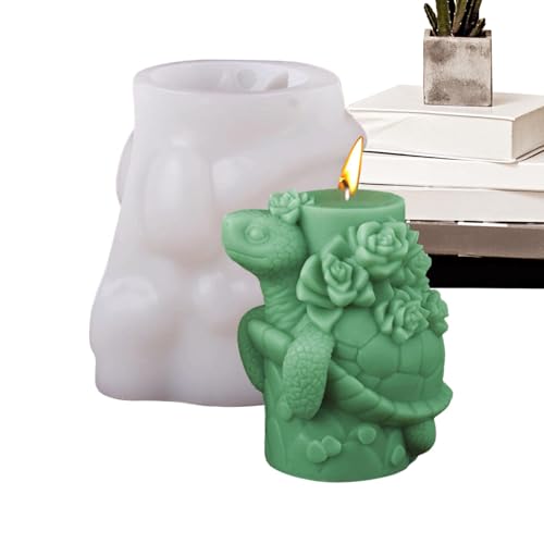 Silikon-Schildkröten-Kerzenformen – Silikon-Schildkröten-Form, 3D-Schildkröten-Aromatherapie-Gipsform, 3D-Tier-Harz-Gießform, Silikonform für Kerzenherstellung, Seifenherstellung für Ton-Dekoration von Nexusectar