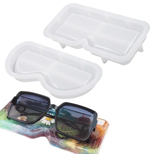 Silikon-Tablettform, Brillentablett-Harzform,Wiederverwendbar und langlebig -Sonnenbrillen-Display-Halter-Form, Formen Silikonform-Herstellungszubehör Für Epoxidharz-Handwerk von Nexusectar