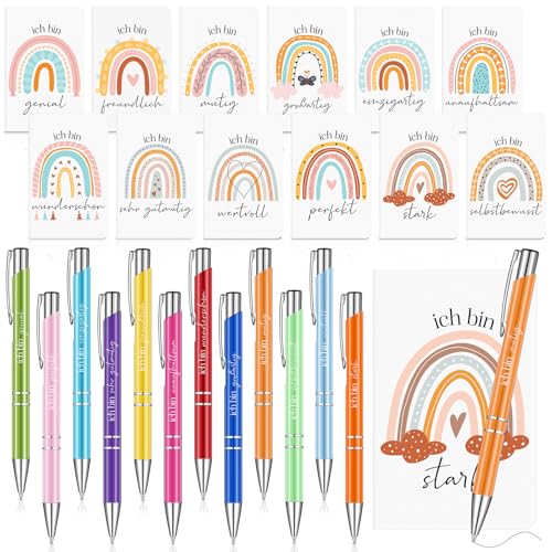 Nezyo 12 Dankeschön Geschenke für Kollegen Enthält 12 Regenbogen Inspirierende Notizbücher Motivierend Notizblöcke 12 Inspirierende Kugelschreiber Taschennotizbuch mit Stift für Schule Büro Zuhause Nezyo 12 Dankeschön Geschenke für Kollegen Enthält 12 Regenbogen Inspirierende Notizbücher Motivierend Notizblöcke 12 Inspirierende Kugelschreiber Taschennotizbuch mit Stift für Schule Büro Zuhause von Nezyo