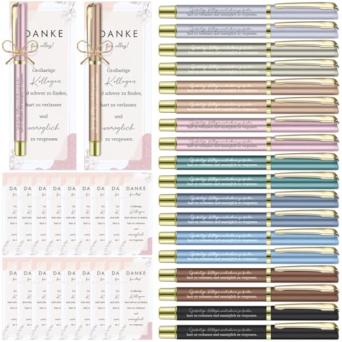 Nezyo 18 Sets Geschenke zur Wertschätzung Der Mitarbeiter Dankeschön Geschenke für Kollegen Motivierender Kugelschreiber mit Lesezeichenkarte Motivierende Geschenk zu Geben Team Kollege(Großartige) von Nezyo