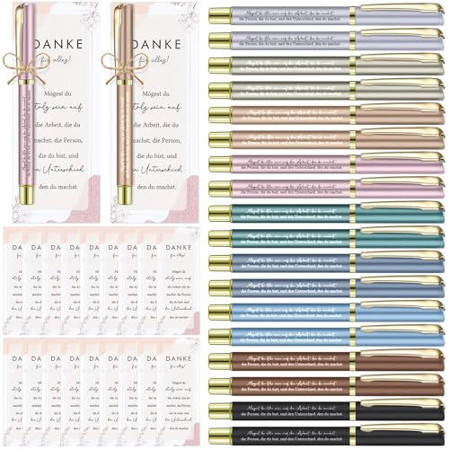 Nezyo 18 Sets Geschenke zur Wertschätzung Der Mitarbeiter Dankeschön Geschenke für Kollegen Motivierender Kugelschreiber mit Lesezeichenkarte Motivierende Geschenk zu Geben Team Kollege(Stolz) von Nezyo