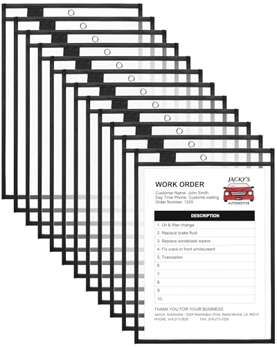 Nezyo Trocken abwischbare Taschen aus Kunststoff, für Jobtickets, Ladenhalter, Bestelltaschen, transparente Hüllen, Tickets, Ordner, Kunststoffhüllen, Papier, Lehrerbedarf für Klassenzimmer (35,6 x Nezyo Trocken abwischbare Taschen aus Kunststoff, für Jobtickets, Ladenhalter, Bestelltaschen, transparente Hüllen, Tickets, Ordner, Kunststoffhüllen, Papier, Lehrerbedarf für Klassenzimmer (35,6 x von Nezyo