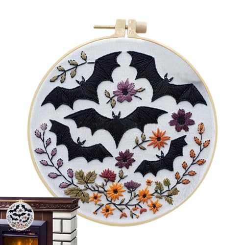 Nhujevkom Halloween-Kreuznähen, handgefertigtes Bastelset, Muster, Basteln, Kunstprojekte, Dekoration für Erwachsene, Unisex, Ferienhaus, kreativer Ausdruck Nhujevkom Halloween-Kreuznähen, handgefertigtes Bastelset, Muster, Basteln, Kunstprojekte, Dekoration für Erwachsene, Unisex, Ferienhaus, kreativer Ausdruck von Nhujevkom