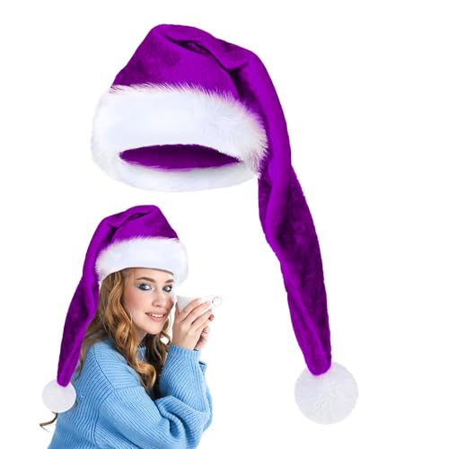 Nhujevkom Lange Nikolausmütze | Weiche Weihnachts-Plüschmützen - Erwachsene Cosplay Kostüm, Weihnachtsmütze für Feiertag Neujahr Feier Nhujevkom Lange Nikolausmütze | Weiche Weihnachts-Plüschmützen - Erwachsene Cosplay Kostüm, Weihnachtsmütze für Feiertag Neujahr Feier von Nhujevkom