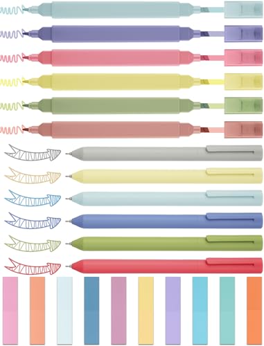 NiArt Aesthetic Bible Note-Taking Set, 6 Textmarker Pastell & Gelstifte, 200 Haftnotizen, Kein Durchbluten Bibel Marker, Perfekt für Schule, Journaling, Bibel Zubehör & Back to School NiArt Aesthetic Bible Note-Taking Set, 6 Textmarker Pastell & Gelstifte, 200 Haftnotizen, Kein Durchbluten Bibel Marker, Perfekt für Schule, Journaling, Bibel Zubehör & Back to School von NiArt