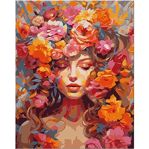 NiArt Malen nach Zahlen für Erwachsene, DIY Handgemalt Ölgemälde Set für Anfänger und Jugendliche, 10 Pinsel und Acrylfarbe, ungerahmt, 40x50 cm, ideal als Geschenk oder zur Heimdekoration (RoseGirl) NiArt Malen nach Zahlen für Erwachsene, DIY Handgemalt Ölgemälde Set für Anfänger und Jugendliche, 10 Pinsel und Acrylfarbe, ungerahmt, 40x50 cm, ideal als Geschenk oder zur Heimdekoration (RoseGirl) von NiArt