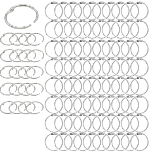 Niaciswe Buchringe 100 Stück Binder Ringe 25mm Binderinge Karteikarten Ringe Heftringe Loseblatt Verbinder Buchbinderinge für Loseblatt Album Scrapbook DIY Handwerk Silber Niaciswe Buchringe 100 Stück Binder Ringe 25mm Binderinge Karteikarten Ringe Heftringe Loseblatt Verbinder Buchbinderinge für Loseblatt Album Scrapbook DIY Handwerk Silber von Niaciswe
