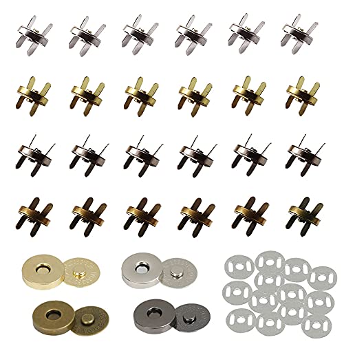 Niaciswe Magnetknöpfe 40 Stück, 14 mm, Magnetverschluss, Druckknöpfe, DIY, 4 Farben, für Geldbörsen, Taschen, Basteln Niaciswe Magnetknöpfe 40 Stück, 14 mm, Magnetverschluss, Druckknöpfe, DIY, 4 Farben, für Geldbörsen, Taschen, Basteln von Niaciswe