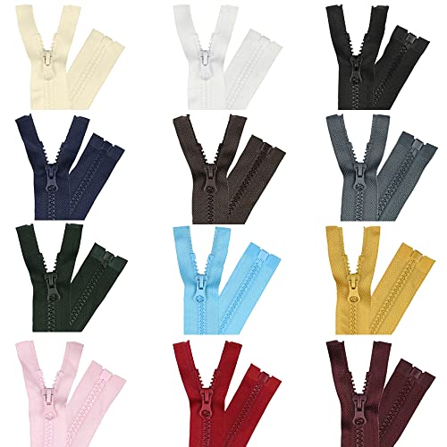 Niaciswe Reißverschlüsse 24 Stück Reißverschluss 12 Farben Reißverschluss 40cm Reißverschluss Set Reißverschluss Zipper 3.4cm Breit Reißverschlüsse Harz Reissverschluss für Jacke Kissenbezug Kleidung Niaciswe Reißverschlüsse 24 Stück Reißverschluss 12 Farben Reißverschluss 40cm Reißverschluss Set Reißverschluss Zipper 3.4cm Breit Reißverschlüsse Harz Reissverschluss für Jacke Kissenbezug Kleidung von Niaciswe
