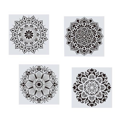 Niaciswe Schablonen Wandgestaltung Malen 4 Stück Groß Dot Schablonen Stencils Kit Malerei Vorlage Zubehör Blume Handwerk Schablone Wiederverwendbare Dotting zum Airbrush DIY Malerei Vorlage Zubehör Niaciswe Schablonen Wandgestaltung Malen 4 Stück Groß Dot Schablonen Stencils Kit Malerei Vorlage Zubehör Blume Handwerk Schablone Wiederverwendbare Dotting zum Airbrush DIY Malerei Vorlage Zubehör von Niaciswe