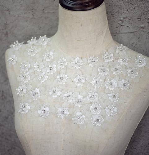 Elegante 3D-Kristallblumen-Spitzen-Aufnäher, Hochzeitskleid, Haarschmuck, Stoff, bestickte Applikationen, weiße Aufnäher oder Kleberverzierungen für Kleidung, Handwerk, Partydekoration, Nähapplikation Elegante 3D-Kristallblumen-Spitzen-Aufnäher, Hochzeitskleid, Haarschmuck, Stoff, bestickte Applikationen, weiße Aufnäher oder Kleberverzierungen für Kleidung, Handwerk, Partydekoration, Nähapplikation von Nianlune