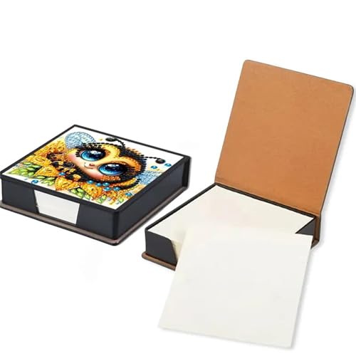 Diamond Painting Notizpapier Aufbewahrungsbox, Diamond Art Set Notizbox,Diamond Painting Notizblock für den Schreibtisch. (Biene) von Nianxi