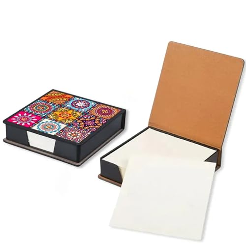 Diamond Painting Notizpapier Aufbewahrungsbox, Diamond Art Set Notizbox,Diamond Painting Notizblock für den Schreibtisch. (Mandala) von Nianxi