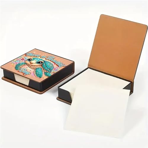 Diamond Painting Notizpapier Aufbewahrungsbox, Diamond Art Set Notizbox,Diamond Painting Notizblock für den Schreibtisch. (Schildkröte) von Nianxi