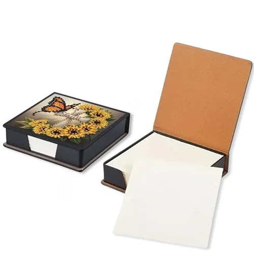 Diamond Painting Notizpapier Aufbewahrungsbox, Diamond Art Set Notizbox,Diamond Painting Notizblock für den Schreibtisch. (kreuzen) von Nianxi