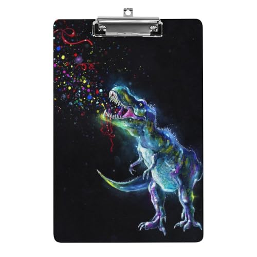 Klemmbretter für Kinder, Dinosaurier-Klemmbrett, glitzernd, Acryl, leichtes Klemmbrett, A4-Größe, hält 21,6 x 32,5 cm, für Lehrer, Studenten, Frauen, Männer, Mädchen, Jungen Klemmbretter für Kinder, Dinosaurier-Klemmbrett, glitzernd, Acryl, leichtes Klemmbrett, A4-Größe, hält 21,6 x 32,5 cm, für Lehrer, Studenten, Frauen, Männer, Mädchen, Jungen von Niapessel