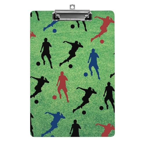 Klemmbretter für Kinder, Sport-Fußball-Druck, Acryl-Klemmbrett, leichtes Klemmbrett, A4-Größe, hält 21,6 x 32,5 cm, für Lehrer, Studenten, Frauen, Männer, Mädchen, Jungen Klemmbretter für Kinder, Sport-Fußball-Druck, Acryl-Klemmbrett, leichtes Klemmbrett, A4-Größe, hält 21,6 x 32,5 cm, für Lehrer, Studenten, Frauen, Männer, Mädchen, Jungen von Niapessel