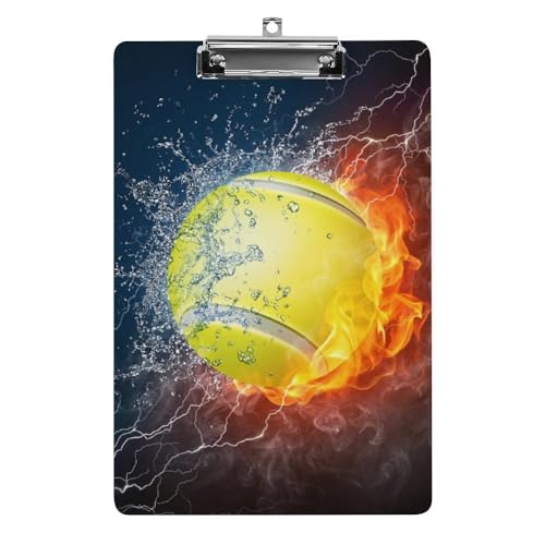 Klemmbretter für Kinder, Tennisball, Feuer, Wasser, Druck, Acryl, leichtes Klemmbrett, A4-Größe, hält 21,6 x 32,5 cm, für Lehrer, Studenten, Frauen, Männer, Mädchen, Jungen Klemmbretter für Kinder, Tennisball, Feuer, Wasser, Druck, Acryl, leichtes Klemmbrett, A4-Größe, hält 21,6 x 32,5 cm, für Lehrer, Studenten, Frauen, Männer, Mädchen, Jungen von Niapessel