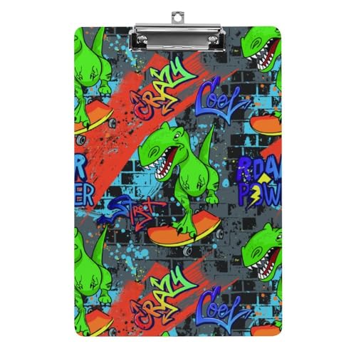 Klemmbretter für Kinder, cooles Dinosaurier-Druck, Acryl-Klemmbrett, leichtes Klemmbrett, A4-Größe, hält 21,6 x 32,5 cm, für Lehrer, Studenten, Frauen, Männer, Mädchen, Jungen Klemmbretter für Kinder, cooles Dinosaurier-Druck, Acryl-Klemmbrett, leichtes Klemmbrett, A4-Größe, hält 21,6 x 32,5 cm, für Lehrer, Studenten, Frauen, Männer, Mädchen, Jungen von Niapessel